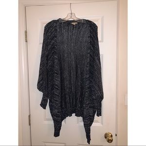 Black and white marled Francesca’s cardigan
